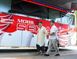 Ratusan Warga Desa Kebintik Bangka Tengah Serbu Mobil Sehat PT Timah