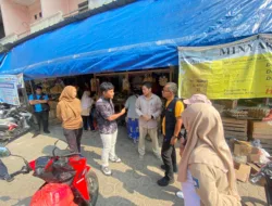 Sidak Pasar Mentok, Petugas Temukan Stok Beras Medium Kosong