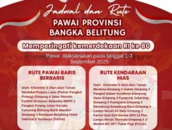 Jadwal Pawai HUT ke-80 RI di Pangkalpinang Berubah, Ferdiyan: untuk Kendaraan Hias Rute Baru