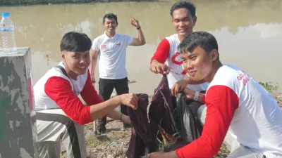 30 Pesilat PPS SMI Turun Aksi Gotong Royong HUT PT Timah Tbk ke 49