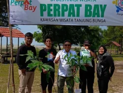 Serahkan Donasi Bibit, EO Giagik Dukung Program Penanaman Pohon Forwis Babel di Destinasi Perpat Bay