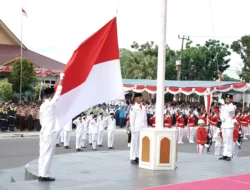 Sang Saka Merah Putih Berkibar Gagah di Langit Pangkalpinang, Keharuan Warnai Peringatan HUT ke 80 RI