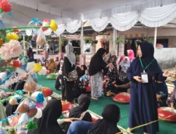 Tradisi Nganggung, Ratusan Dulang Semarakkan Perayaan Maulid Nabi di Masjid Asy-Syukur Opas Indah