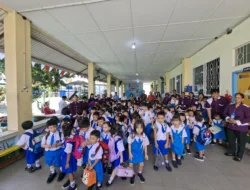 Anggota DPR RI Rudianto Tjen, DPD RI Bahar Buasan, DPRD Babel, Imam Wahyudi Ngobrol Santai Bareng Siswa TK Theresia I Pangkalpinang