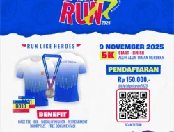 Jangan Lewatkan! Pangkalpinang City Run 2025 Siap Digelar 9 November, Angkat Tema Run Like Heroes