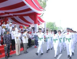 Semangat Kebersamaan Warnai Hari Pertama Pawai HUT ke-80 RI di Babel