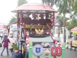 Sekretariat DPRD Babel Meriahkan Karnaval Kendaraan Hias, Angkat Tudung Saji sebagai Simbol Budaya Bangka