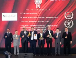 Jasa Raharja Raih 4 Penghargaan TOP GRC Awards 2025, Perkuat Implementasi Tata Kelola, Manajemen Risiko, dan Kepatuhan