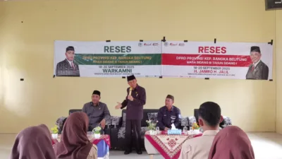 Reses Anggota DPRD Babel, Jamro dan Warkamni di SMA 1, Guru Kompak Aspirasikan Pagar Sekolah