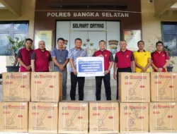 Dukung Program Ketahanan Pangan dan Pertanian, PT Timah Serahkan Mesin Tanam Jagung untuk Polres Bangka Selatan