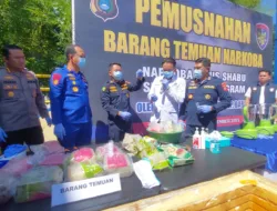 Sabu Senilai Rp11 Miliar Dimusnahkan Ditpolairud Babel