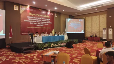 KPU Pangkalpinang Gelar Pleno Rekapitulasi Suara, Sobarian : Suksesnya Pilkada Ulang Ini Bukti Kerja Sama Semua Pihak