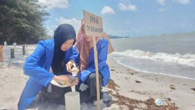 Lewat Konsep Biopori, Himapar Unmuh Babel Dukung Pengembangan Pariwisata Pesisir Berkelanjutan