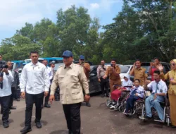 Presiden Republik Indonesia Prabowo Subianto Tiba di Bangka Belitung
