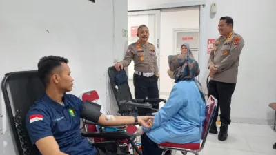 Setetes Darah untuk Kemanusiaan, Humas Polda Babel Gelar Donor Darah Sambut Hari Jadi ke-74
