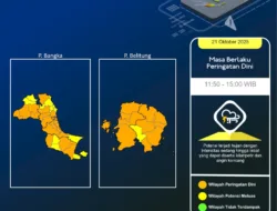 Minta Masyarakat Waspada, BMKG Prediksi Potensi Hujan Masih Terjadi di Bangka Belitung hingga 3 Hari ke Depan