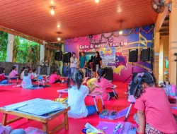 Puluhan Siswa di Sungailiat Adu Kemampuan Menggambar dan Mewarnai Hari Sumpah Pemuda