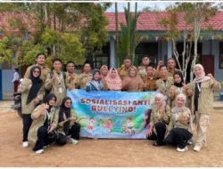 Cegah Perundungan di Sekolah, Mahasiswa Unmuh Gelar Sosialisasi anti-bullying di Simpang Rimba