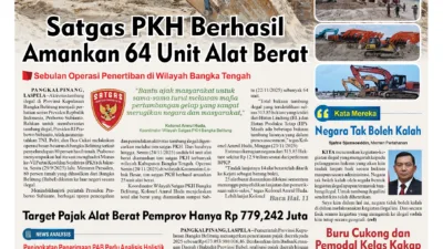 Ratusan Alat Berat Beroperasi di Babel, Tapi Target Pendapatan Pajak Alat Berat  Hanya Rp 779,242 Juta