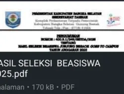 Pemkab Bangka Selatan Umumkan Hasil Seleksi Beasiswa Junjung Besaoh Goes to Campus 2025