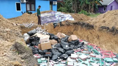 Sepanjang 2025, Bea Cukai Pangkalpinang Musnahkan 1,4 juta Batang Rokok Ilegal