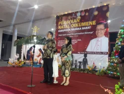 Pemkab Bangka Barat Rayakan Natal Oikumene di Rumdin Bupati
