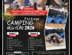 Buruan, Paket Camping New Year 2026 di Pantai Tikus Emas Tersedia Tinggal Tujuh Tenda