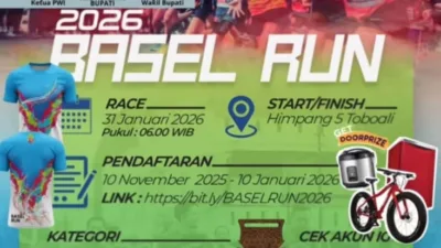 Sambut Hari Pers Nasional, PWI Gelar Basel Run 2026, Melintasi Objek Wisata