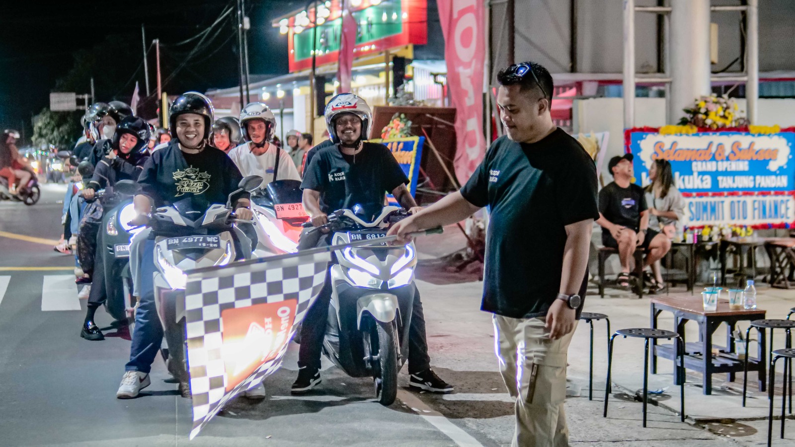 Honda Babel Gelar  “NOCTURNITY RIDING”, Ajak  Komunitas Rasakan Serunya Night Ride di Tanjungpandan