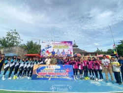 PT TIMAH Tbk Perkuat Olahraga Masyarakat dengan Dukung Turnamen Voli antardesa di Bangka Selatan