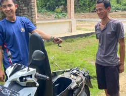 Dapat Laporan Warga, Damkar Bangka Kembali Evakuasi Ular Masuk ke Boks Motor di Sungailiat