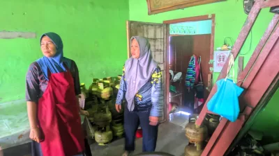 Terima Laporan Gas 3 Kilogram Dijual 50 Ribu di Pangkalan, Disnakerperindag Bangka Langsung Cek ke Lapangan