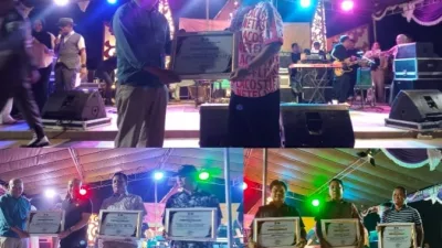 Malam Penutupan HPN 2026 dan HUT ke-23 Basel, PWI Beri Penghargaan kepada Riza–Debby