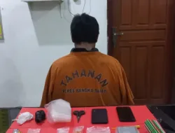Nekat Transaksi Sabu di Area Pemakaman, Pria 40 Tahun di Mentok Diciduk Polisi