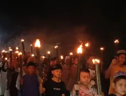 Sambut Ramadan, Warga Arung Dalam Pawai Obor Sambut