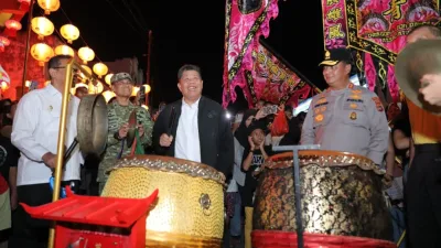 Semangat Tongin Fangin Jit Jong, Gubernur Babel Hidayat Arsani Bersama Forkopimda Pastikan Perayaan Imlek Aman dan Meriah