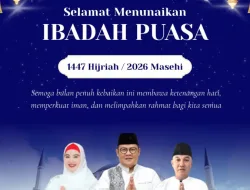 Bupati Riza Herdavid dan Wabup Debby Sampaikan Ucapan Selamat Menunaikan Ibadah Puasa Ramadan 1447 Hijriah