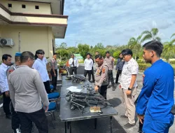 Senpi Anggota Polres Babar Diperiksa 