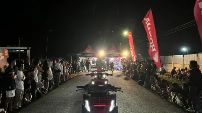 Honda Babel Gelar Vario Berlari, Balap Lari Malam Mendadak Atlet di Bangka Barat