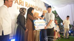 Sambut Idulfitri, PT TIMAH  Serahkan Ratusan Paket Sembako di Bangka Selatan