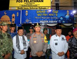 Gubernur Babel, Hidayat Arsani Tinjau Pos Pengamanan, Pastikan Lebaran Aman dan Kondusif