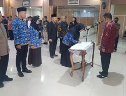 Bupati Basel Lantik 3 Kepala Dinas dan 11 Kepala Sekolah, Riza: Bentuk Apresiasi