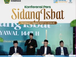 Hilal Belum Terlihat, Idulfitri Jatuh Tanggal 21 Maret 2026