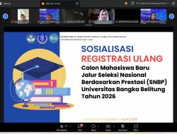 UBB Sosialisasikan Daftar Ulang SNBP 2026, 1.052 Calon Mahasiswa Baru Dikejar Deadline Registrasi