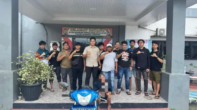 Sat Reskrim Polres Bangka Tengah Bantu Tangkap Tahanan yang Kabur dari Sungailiat