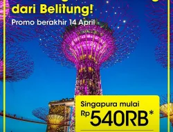 Scoot Buka Rute Internasional ke Belitung, Harga Tiket Mulai Rp400 Ribu