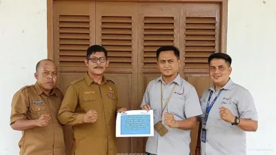 PT TIMAH Bantu Renovasi Gedung Serbaguna Kecamatan Kundur Barat, Dorong Aktivitas Masyarakat Lebih Nyaman