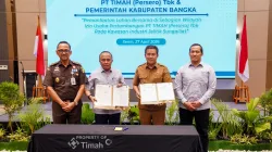 Didampingi Kejati Babel, PT TIMAH dan Pemkab Bangka Sepakati Pemanfaatan Lahan Bersama di Kawasan Jelitik