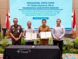 Didampingi Kejati Babel, PT TIMAH dan Pemkab Bangka Sepakati Pemanfaatan Lahan Bersama di Kawasan Jelitik