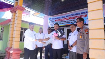 PT CMI Serahkan Mobil Ambulans untuk Masyarakat Desa Mapur, Bupati Bangka Tegaskan Pelayanan Ambulans Tak Dipungut Biaya